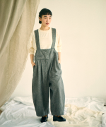 スカラップボーダージャガード　ラグランロングプルオーバー