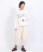 ラフィ天竺②　長袖プリントT(SUN)