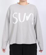 ラフィ天竺②　長袖プリントT(SUN)