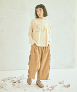 ラフィ天竺②　長袖プリントT(SUN)