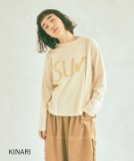 ラフィ天竺②　長袖プリントT(SUN)