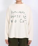 ラフィ天竺②　長袖プリントT(Everybody want to Be a CaT)