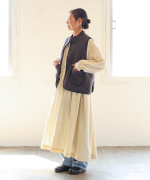 幾何学キルティング　ベスト