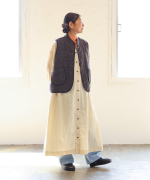 幾何学キルティング　ベスト