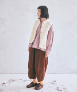 幾何学キルティング　ベスト