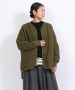 幾何学キルティング　ジャケット