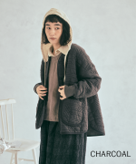 幾何学キルティング　ジャケット