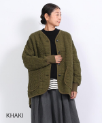 幾何学キルティング　ジャケット