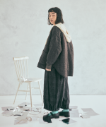 幾何学キルティング　ジャケット