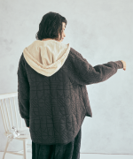 幾何学キルティング　ジャケット