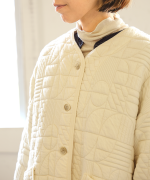 幾何学キルティング　ジャケット