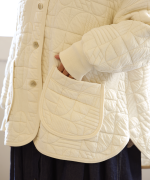 幾何学キルティング　ジャケット