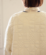 幾何学キルティング　ジャケット