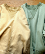 コットン裏起毛×ニット　プルオーバー