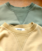 コットン裏起毛×ニット　プルオーバー