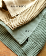 コットン裏起毛×ニット　プルオーバー