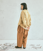 コットン裏起毛×ニット　プルオーバー