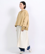 コットン裏起毛×ニット　プルオーバー