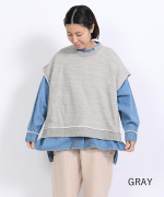 リサイクルTOP度詰め裏毛　ベスト