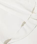 コンパクト天竺×ソフトチュール　フリルギャザープルオーバー