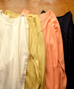 スフレランダムテレコ　クルーネック長袖