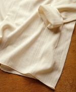 スフレランダムテレコ　クルーネック長袖