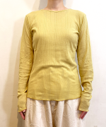 スフレランダムテレコ　クルーネック長袖