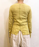 スフレランダムテレコ　クルーネック長袖