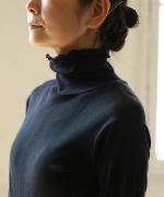 スフレランダムテレコ　タートルネック長袖