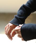 スフレランダムテレコ　タートルネック長袖