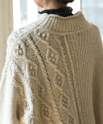 スフレランダムテレコ　タートルネック長袖