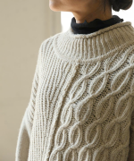 スフレランダムテレコ　タートルネック長袖