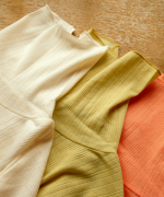 スフレランダムテレコ　タートルネック長袖