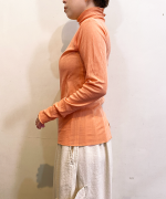 スフレランダムテレコ　タートルネック長袖