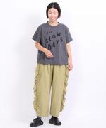 ラフィ天竺　プリントT(The SLOW DAYS)