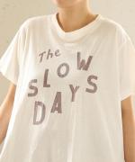 ラフィ天竺　プリントT(The SLOW DAYS)