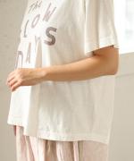 ラフィ天竺　プリントT(The SLOW DAYS)