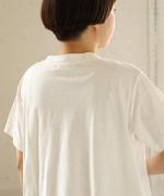 ラフィ天竺　プリントT(The SLOW DAYS)