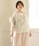 ラフィ天竺　プリントT(The SLOW DAYS)