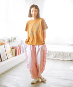 ラフィ天竺　プリントT(The SLOW DAYS)