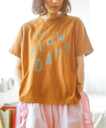 ラフィ天竺　プリントT(The SLOW DAYS)