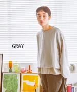 ベーシック天竺×シアーツイル　プルオーバー