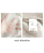 ベーシック天竺×シアーツイル　フリルベスト付チュニック