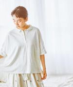 C/Lフィール天竺×ハンドワッシャーローン　ポロシャツ