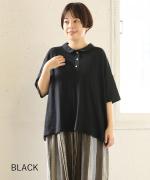 C/Lフィール天竺×ハンドワッシャーローン　ポロシャツ