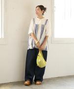 C/Lフィール天竺×ハンドワッシャーローン　ポロシャツ