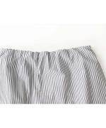 ORGANIC COTTON TWILL STRIPE SKIRT PANTS