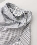 ORGANIC COTTON TWILL STRIPE SKIRT PANTS