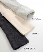 コットンリブニット　Uネック長袖