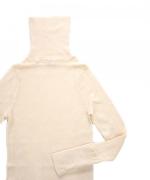 コットンリブニット　タートルネック